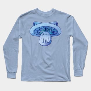 Mushroom Cat - Indigo Milk Cap Long Sleeve T-Shirt